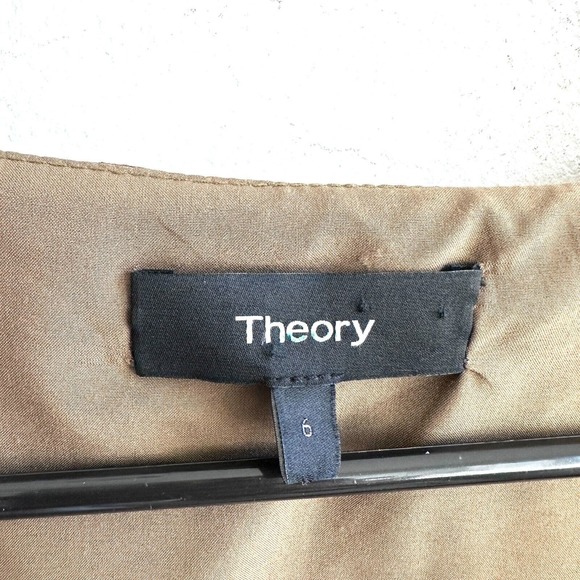 Theory Brown V-Neck Blouse - Picture 5 of 5